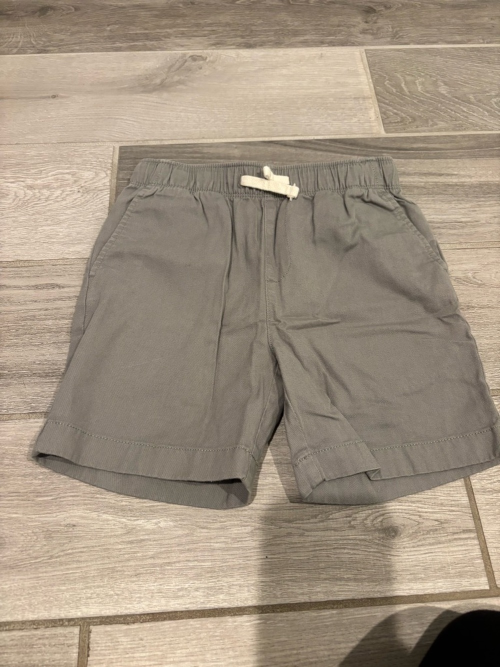 Crewcuts Gray Pull‑On Cotton Shorts